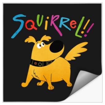 Discover Disney Pixar UP Dug Squirrel Pose Stickers
