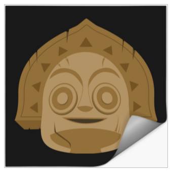 Discover Disneys Polynesian Resort Tiki Man TShirt Stickers