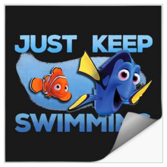 Discover Disneyss Pixar Finding Dory Just Swimming With Nemo T Tee T Tee Stickers