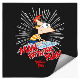 Discover Disneyss Phineas And Ferb The Plan Man Stickers