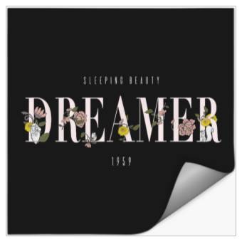 Discover Disneyss Sleeping Beauty 1959 Dreamer Flowers Graphic Stickers