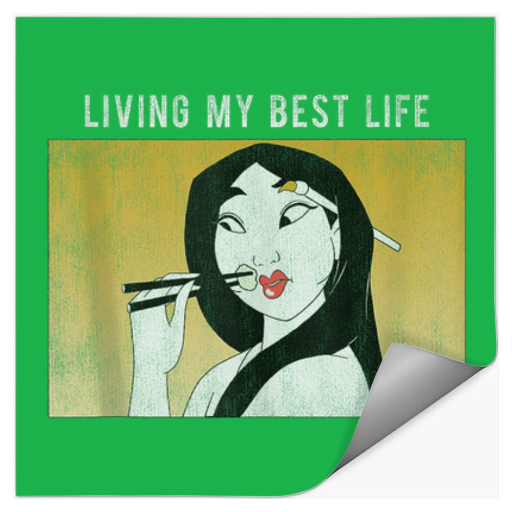 Discover Disney Mulan Living My Best Life Tank Top Stickers