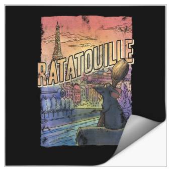Discover Disney Pixar Ratatouille Remy City View Poster Stickers