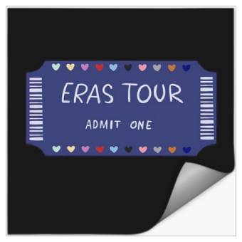 Discover Eras tour blue Stickers