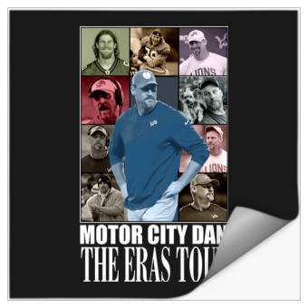 Discover Dan Campbell Eras Tour TShirt Stickers