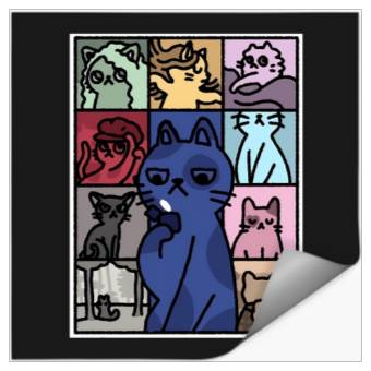 Discover Cat Eras Tour Poster Stickers