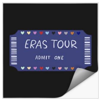 Discover Eras tour blue Stickers