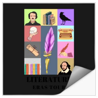 Discover Literature Eras Tour - No Background Stickers