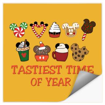 Discover Christmas Disney Snacks Stickers