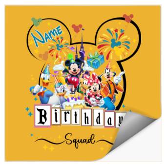 Discover Disney Birthday Squad Stickers