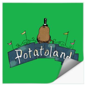 Discover Potatoland Stickers, Disney Women's Stickers, Magic Kingdom Stickers E0837