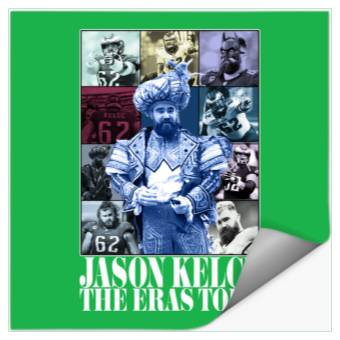 Discover Jason Kelce Eras Tour Stickers Stickers