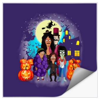 Discover Bobs Burgers Pumpkin Halloween Stickers