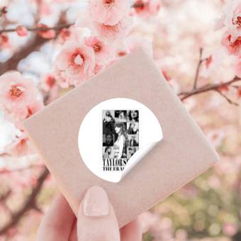 Discover eras tour black and white Stickers