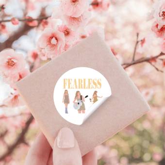 Discover eras tour fearless art Stickers