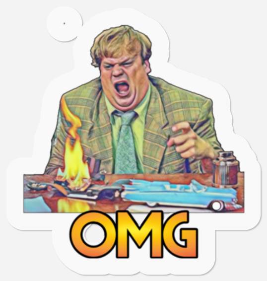 Funny Design - OMG - Tommy Boy - Stickers