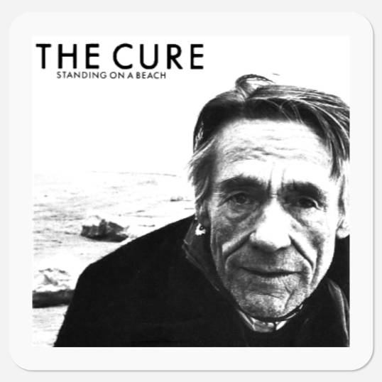 the cure staying on a beach Stickers