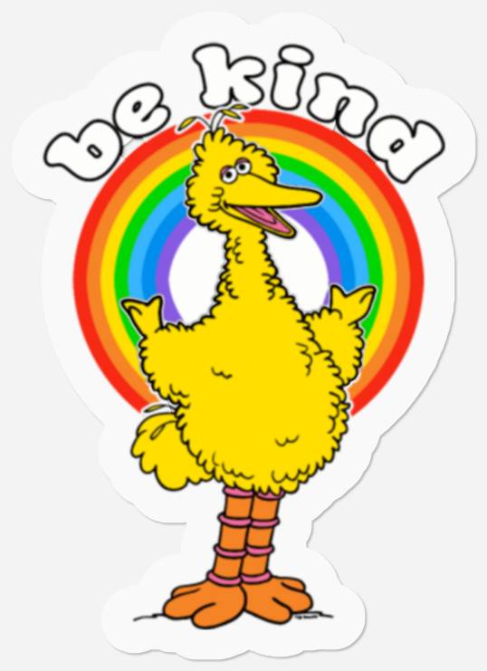 Sesame Street Big Bird Be Kind Stickers