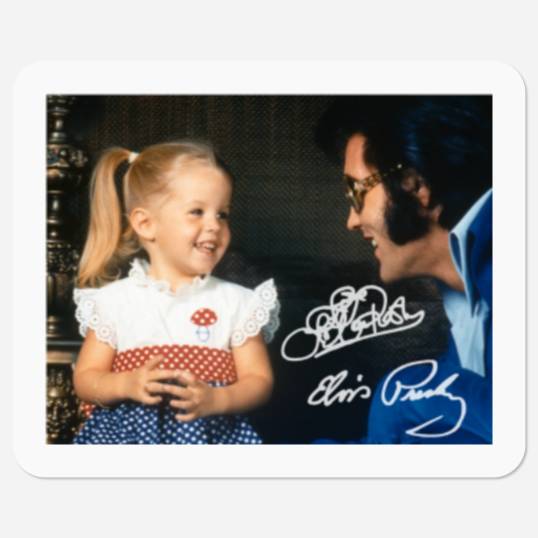Lisa Marie Presley and Elvis Presley Stickers