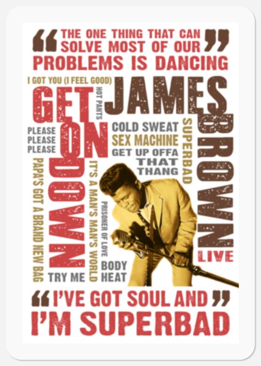 JAMES BROWN Stickers