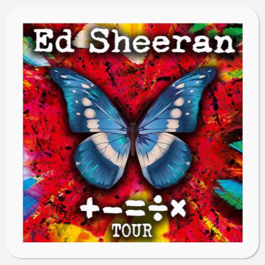 E.d S.heeran 2023 Tour Stickers, The Mathletics Concert Stickers, E.d S.heeran Stickers