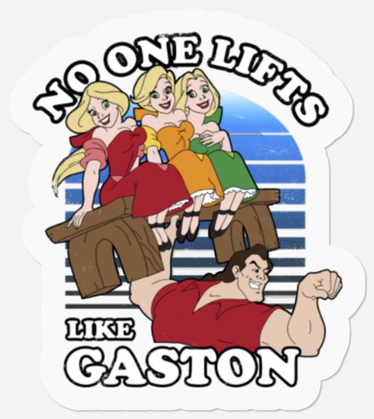 No One Lifts Like Gaston Stickers / Disney Villains Stickers