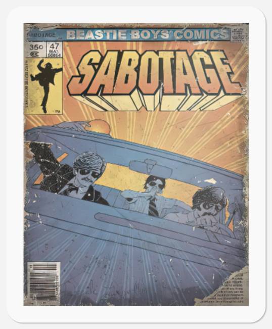 Beastie Boys Sabotage Stickers