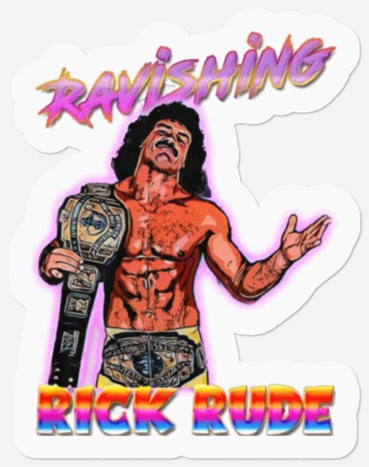 Ravishing Rick Rude Stickers - wrestling Stickers