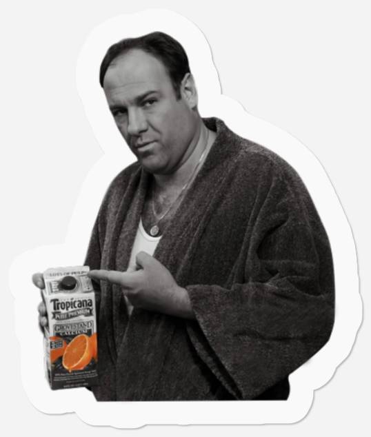 The Sopranos Stickers  Tony Soprano Some Pulp Stickers