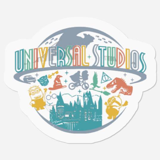 Universal Studios  Stickers, Universal Studios 2023 Stickers