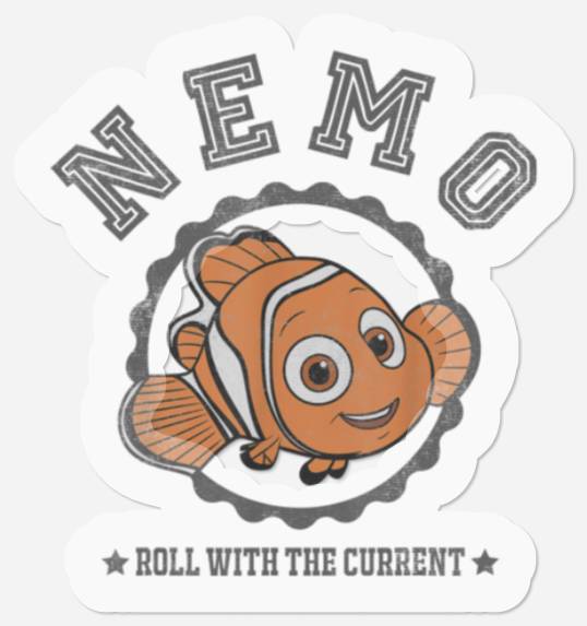 Disney Finding Dory Nemo Roll With Graphic Stickers, Disney Nemo Stickers