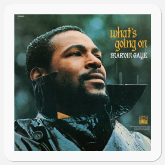 Marvin Gaye What's Going On Stickers