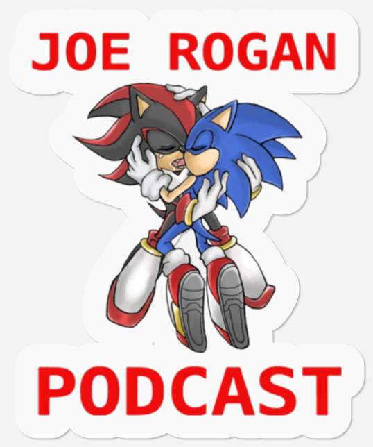 Joe Rogan Podcast Stickers - Podcast Sonic kiss Shadow Stickers