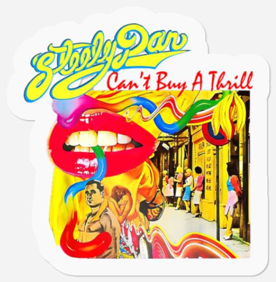 Steely Dan Aja Can't Buy A Thrill Gift Birthday Stickers