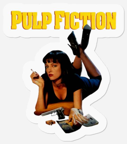 Pulp Fiction Dance Tarantino Movie Stickers
