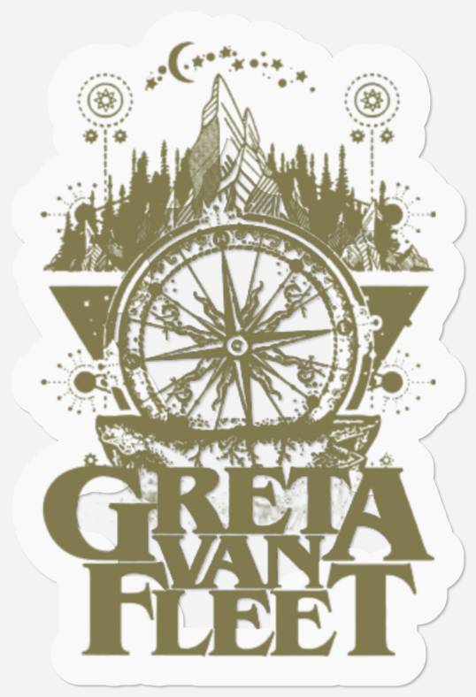 Greta Van Fleet Stickers, Rock Band Stickers