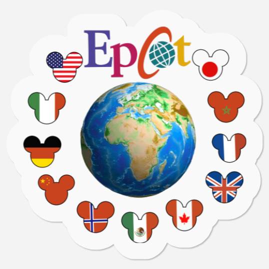 Epcot World Traveler List Of Epcot Countries Disney Matching Family 2023 Stickers