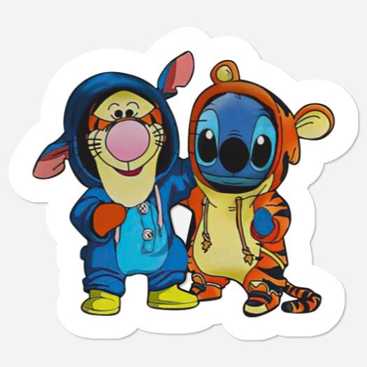Stitch and Tigger Friends Disney Stickers