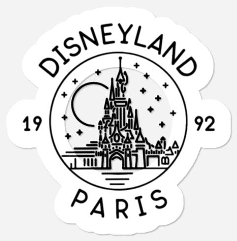 Disneyland Paris 1992 Vintage Stickers, Disneyland Vacation Stickers