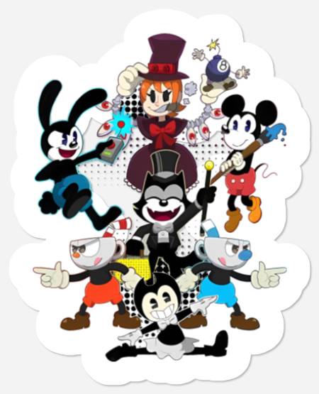 Disney Oswald the Lucky Rabbit Stickers, Oswald mickey Stickers