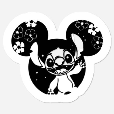 Custom Stitch Stickers, Cute Stitch Stickers, Stitch Snacks Stickers, Disney Stitch Stickers, Disney Stitch Stickers
