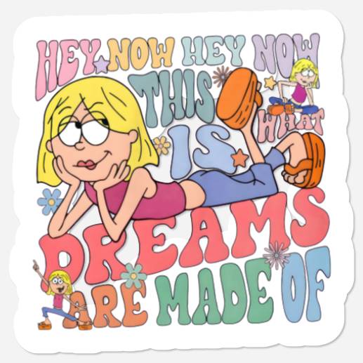 Vintage Disney Lizzie McGuire Stickers, This Is What Dreams Are Made Of Stickers