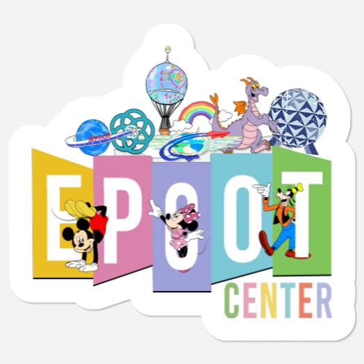 Disney Epcot Stickers, Epcot Center Stickers, Disney Epcot Vintage Stickers
