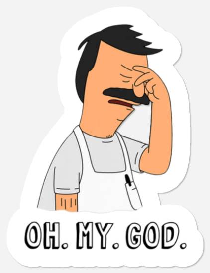 Bob's Burgers Oh My God Stickers