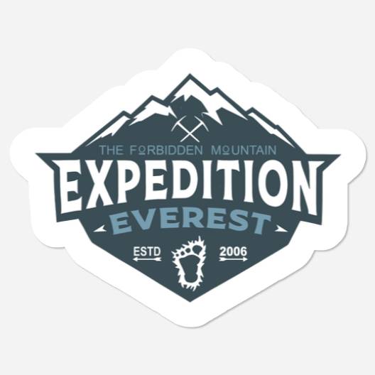 Expedition Everest Stickers, Disney Everest, Disney's Animal Kingdom, Disney Vacation Stickers, Disney Yeti