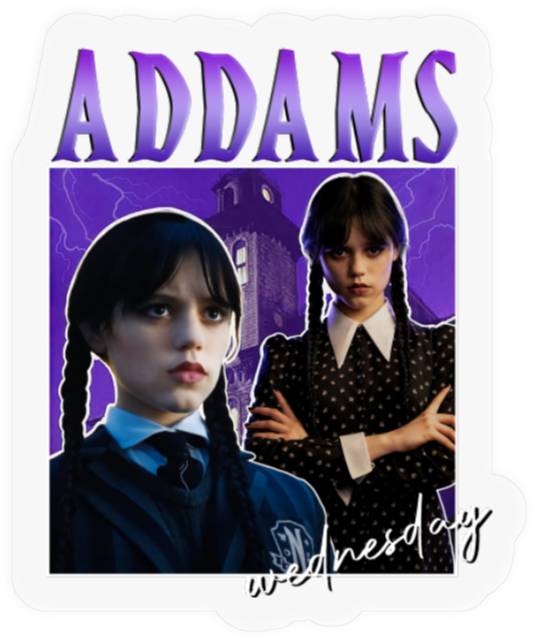Wednesday Addams Stickers Wednesday Stickers Wednesday Dance Stickers Addams Family Stickers
