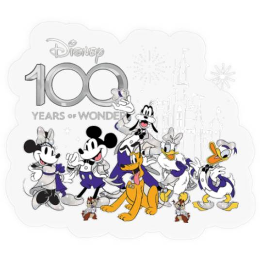 100th Disney Anniversary Stickers, Disney 100 Years of Wonder Stickers
