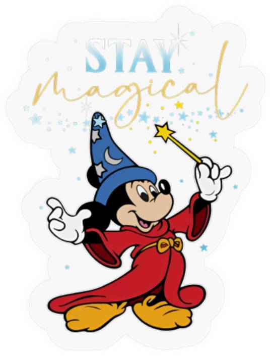 Disney Fantasia Sorcerer Mickey Stay Magical Stickers, Fantasmic Disney's Hollywood Studios Stickers