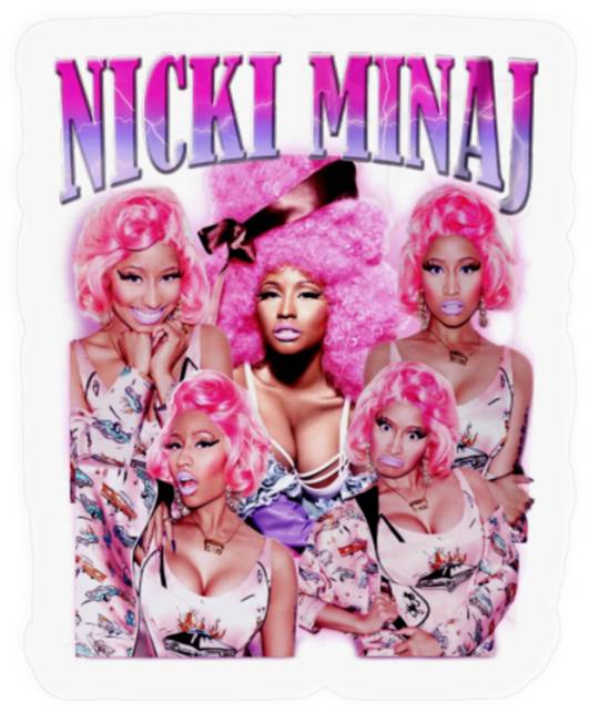 Nicki Minaj Retro Vintage Stickers