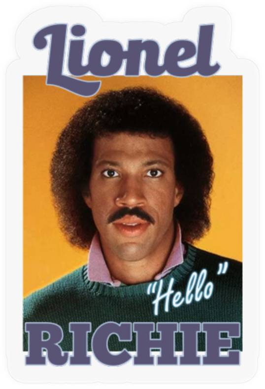 Lionel Richie Hello Stickers